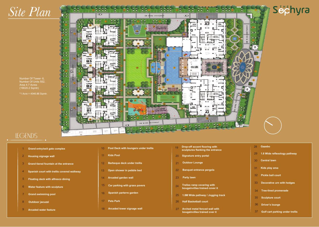 The Sephyra site plan